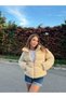 Women's Plush Inflatable Coat