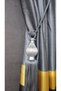 Gray Kuka Braçol Cornice Attachment Ceiling Side Tie Curtain Collection Accessory Tieback - 2