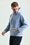 Unisex 100% Cotton Oversize Gray Hooded Sweatshirt