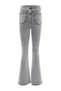 Zoe Smoked Flare Jeans High Waist Flare Jeans Comfortable (Extra Comfortable) - 3