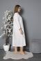100% Cotton Seasonal Combed Cotton Long Sleeve Plus Size Mother's Nightgown 1330 - 3