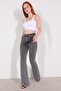 Zoe Smoked Flare Jeans High Waist Flare Jeans Comfortable (Extra Comfortable) - 8