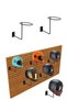 2 Pieces Motorcycle Helmet Stand Wall Mounted Set of 2