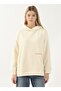Hooded Collar Beige Women's Sweatshirt Know