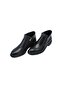 Men's Black Genuine Leather Boots347801137-1 - 4