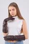 Women's Long Genuine Leather Glove - 5