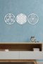 Sacred Geometry 3'L Set Merkaba, Flower of Life and Triskele Wall Decoration, Painting