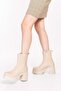 Women's Genuine Leather Platform Boots Anl.2440 - Beige - 39 - 2