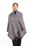 Double Sided Plaid Scottish Pattern Shawl Scarf-shoulder Shawl - 5