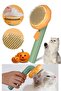 Pet Brush with Automatic Cleaning Button Cat Dog Hair Remover Comb