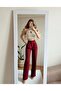 Four-Season Atlas Fabric Palazzo Women's Suit - 3