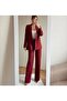 Four-Season Atlas Fabric Palazzo Women's Suit - 4