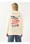 Hooded Collar Beige Women's Sweatshirt Know - 5