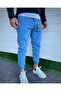 بنطال جينز Boyfriend Jogger باللون الأزرق للرجال