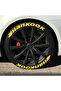 Hankook 3d Tire Lettering Full Yellow 8-Piece German Adhesive