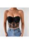 الأزهار السوداء المطرزة Underwire بوستير - 4