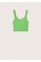 Ribbed Cropped Blouse - 3