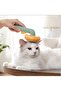 Pet Brush with Automatic Cleaning Button Cat Dog Hair Remover Comb - 2