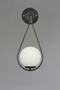 Design Damla-mirza Sconce 1 Piece - Black and White Glop Glass