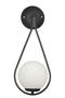 Design Damla-mirza Sconce 1 Piece - Black and White Glop Glass - 4