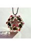 Red Garnet - Obsidian - Star Life Tree Orgonite Necklace (Handmade Design Products) - 4