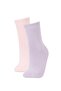 Girl's 2-Piece Cotton Towel Socks