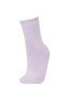 Girl's 2-Piece Cotton Towel Socks - 3