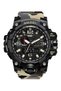 Men's Wristwatch Analog Digital Sport Black Fashion Trend Watch Camouflage Khaki 1545