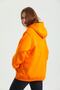 Unisex 100% Cotton Oversize Orange Hooded Sweatshirt - 8