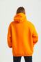 Unisex 100% Cotton Oversize Orange Hooded Sweatshirt - 9