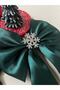 Satin Bow Snowflake Buckle