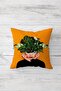 Floral Patterned Women's Throw Pillow Set - Hidden Zipper, 4 Pieces - 2