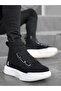 Men's Black Artificial Leather Thick Comfortable Comfort Sole Sports Boots Comfortable Stylish Winter Boots Shoes