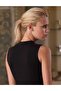 Pack of 3 Turtleneck Zero Sleeve Lycra Women's Body Undershirt Black - 2