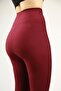 Women's Burgundy Push Up Leggings