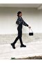 Women's Black Steel Knitted Tights - 3