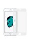 واقي شاشة نانو سيراميك أبيض لهاتف iPhone 7 / 8 يغطي بالكامل زجاج مرن غير قابل للكسر