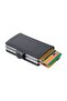 Twin Safiano Leather Wallet with Smart Mechanism - smoked