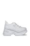 212-305 Casual White Women's Wedge Heel Sneakers