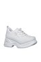 212-305 Casual White Women's Wedge Heel Sneakers - 2
