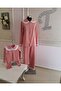 Girl's Orange Pajama Set - 3