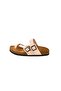 Genuine Leather Powder Orthopedic Women's Slippers - 3