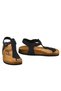 Genuine Leather Navy Blue Women's Sandals - 4