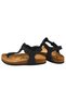 Genuine Leather Navy Blue Women's Sandals - 5