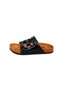 Genuine Leather Black Women's Slippers - 4