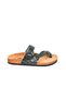 Leather Green Women's Slippers - 3