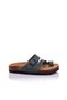 Genuine Leather Green Women's Slippers - 3