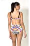 High Waist Patterned Bikini - 3