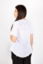 Women's White Şile Cloth Short Sleeve Lace Collar Blouse - 3