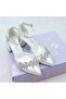 6.5 cm Jewelled Design Off-White Stiletto Bridal Shoes Aslı Acar - 4
